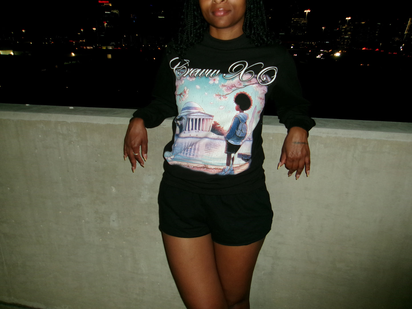 cherry blossom ls tee
