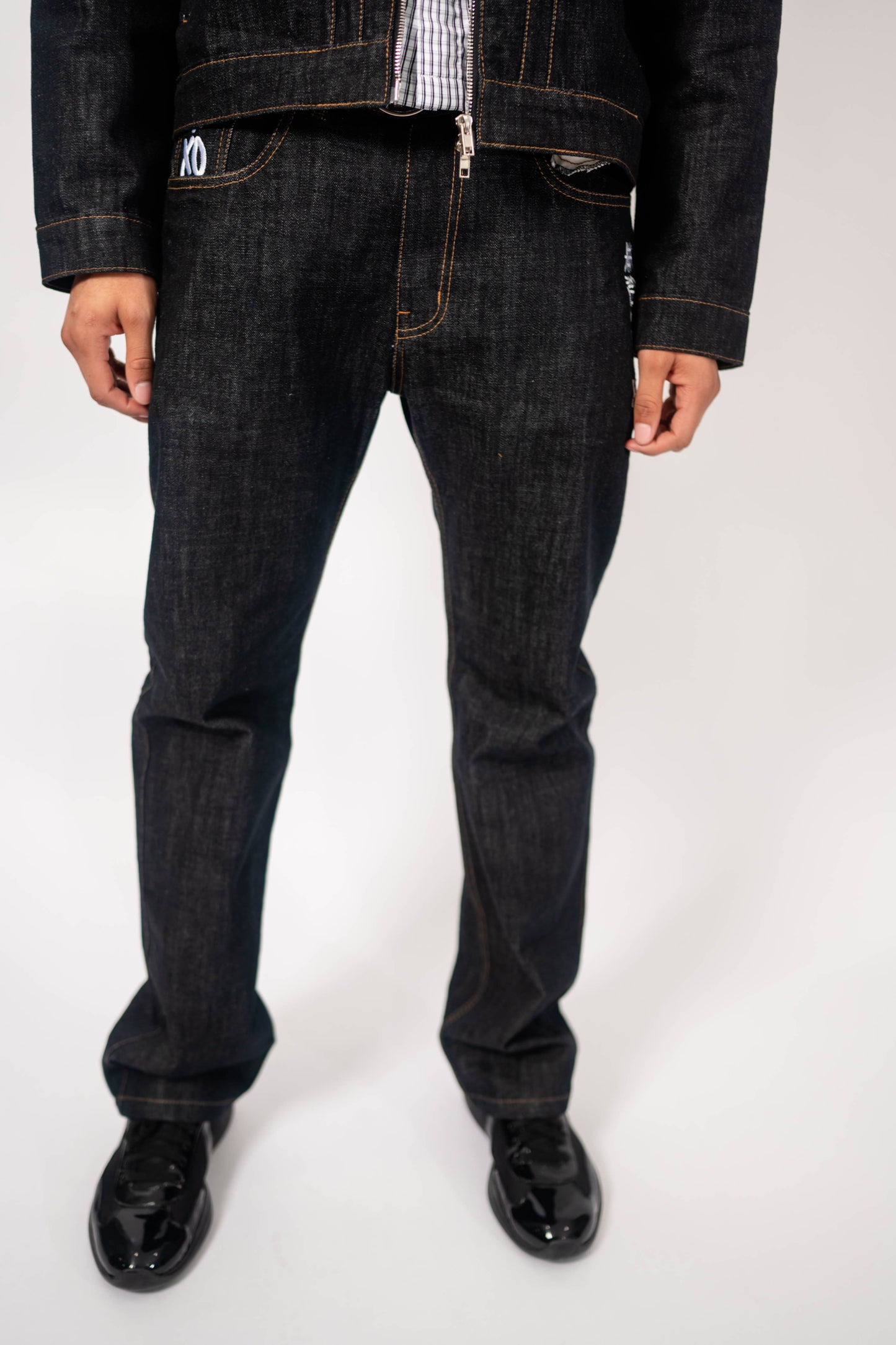CrewwXO Raw Denim Jeans